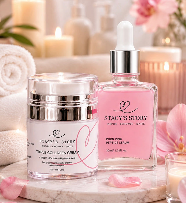 Bundle: Triple Collagen Cream & PDRN Pink Peptide Serum